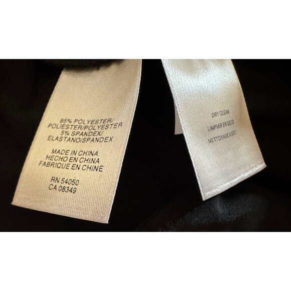 Jones NY Black Midi Dress 16 A Line Jersey Stretch Short Ruched Sleeve NEW - Picture 11 of 13